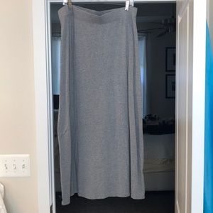 EUC Women’s Grey cotton long skirt business casual